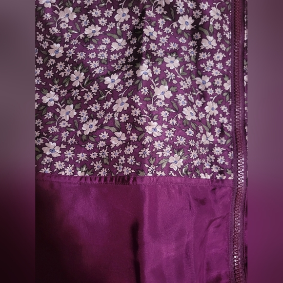 Vintage 100% Silk Shell Silk Exchange Floral Windbreaker Jacket - Picture 3 of 4